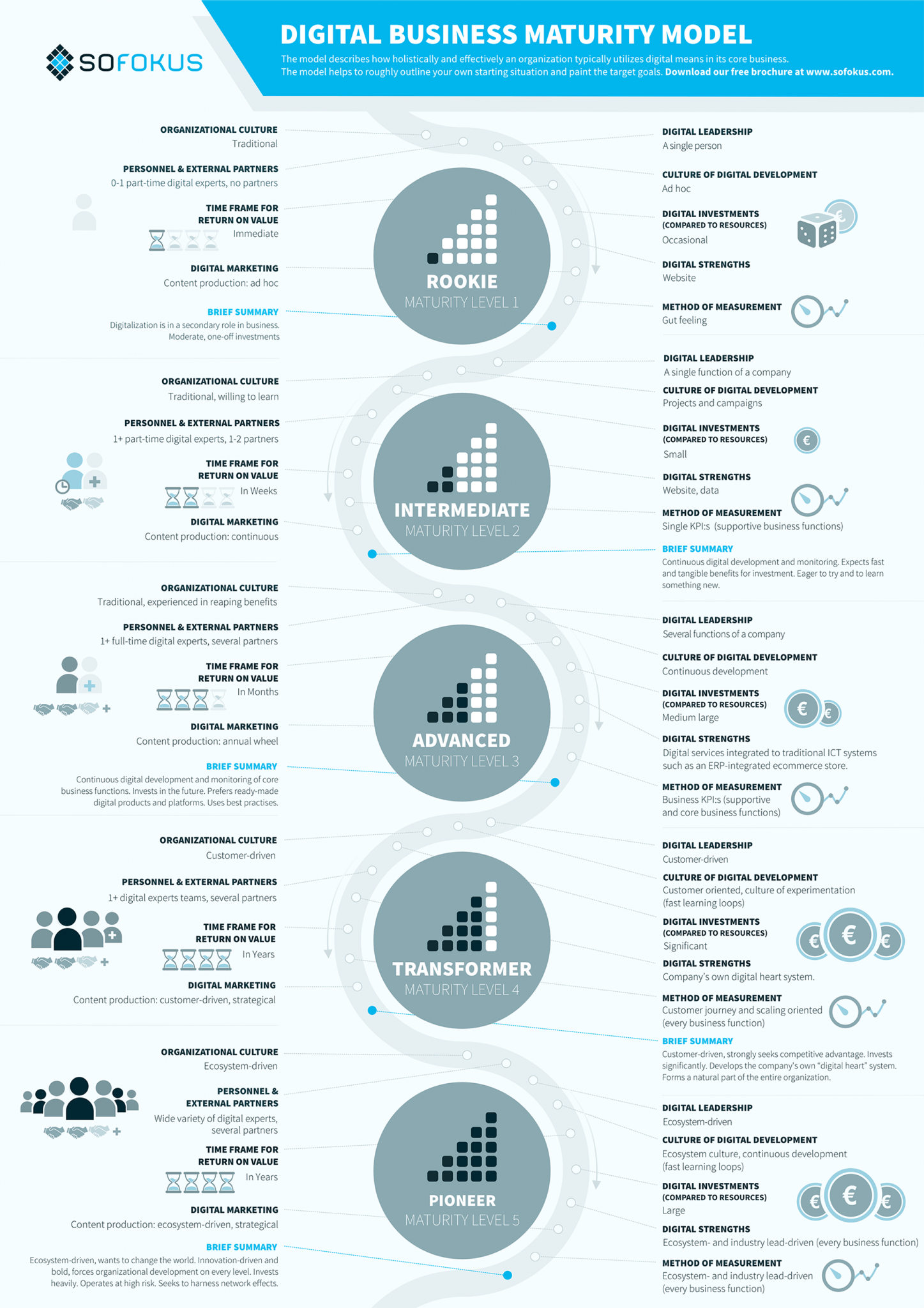 Digital Business Maturity model by Sofokus