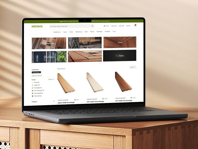 Kärävä – wood products e-commerce store