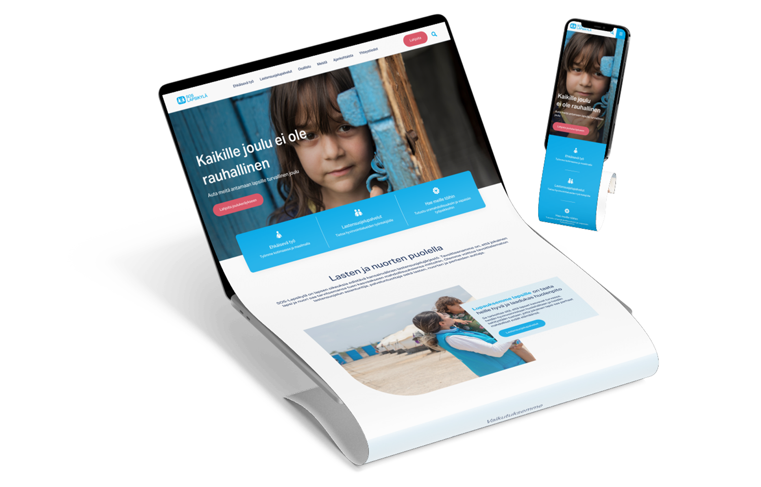 SOS-Lapsikylä verkkosivustouudistus