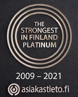 The Strongest in Finland Platinum Certificate 2009-2021 Sofokus